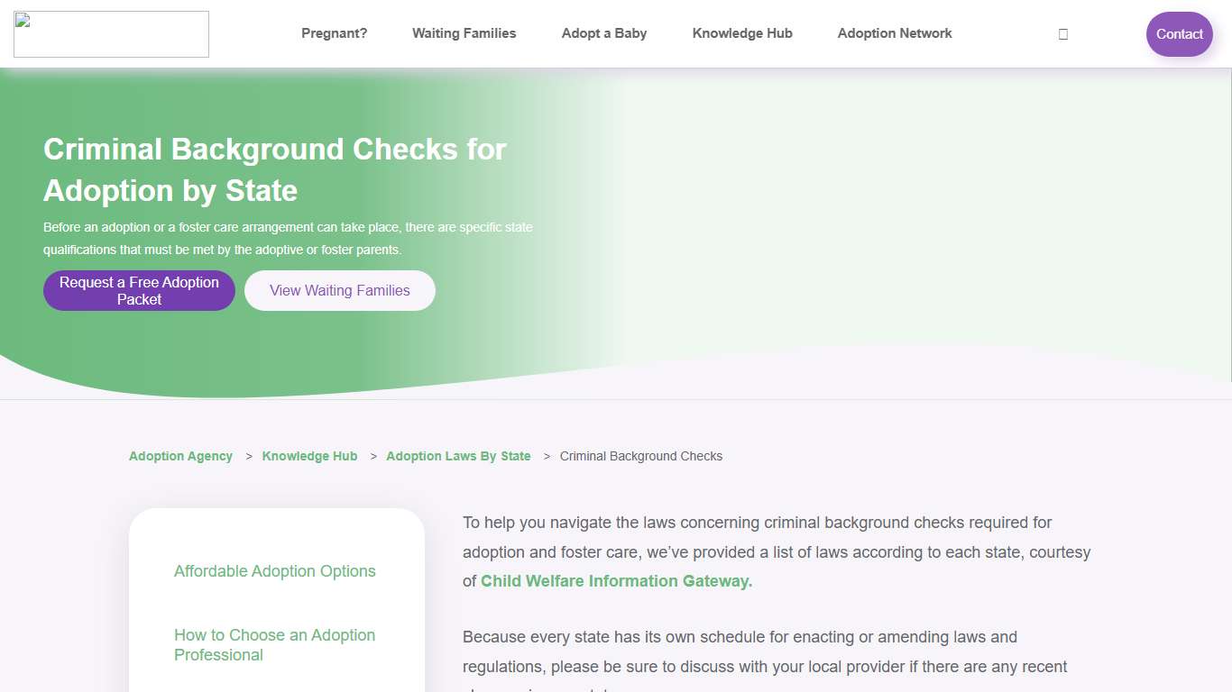 Criminal Background Checks for Adoption by State Adoption Network Adoption Network